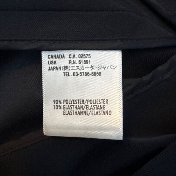 Escada Womens Black Button-Up Jacket Size 34 Long Sleeves Slim Fit Elegant Desig - Picture 8 of 12